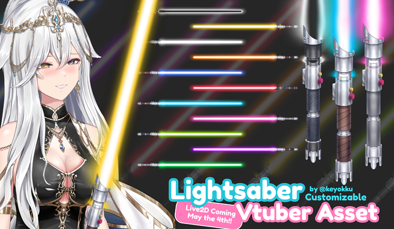 Free Jedi Lightsaber Star Wars Vtuber Asset Keyokkus Ko Fi Shop Ko Fi ️ Where Creators 2594