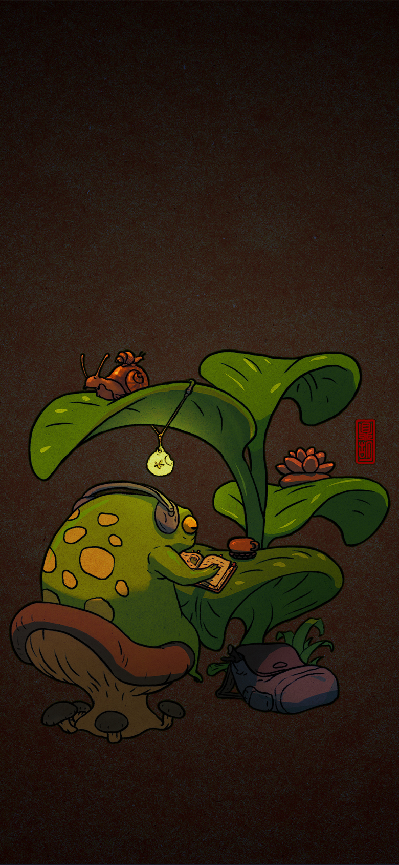 Lo-Fi Frog Phone Wallpaper - dinghuart’s Ko-fi Shop - Ko-fi ️ Where