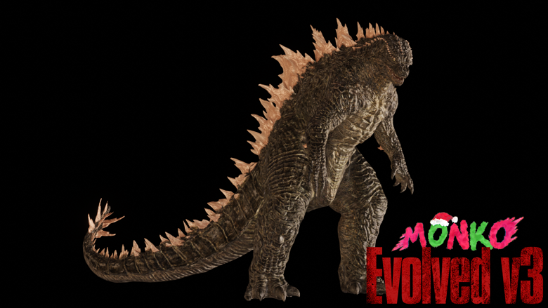 monko's Evolved Godzilla v3 (for Blender 4.0+) - m o n k o's Ko-fi Shop
