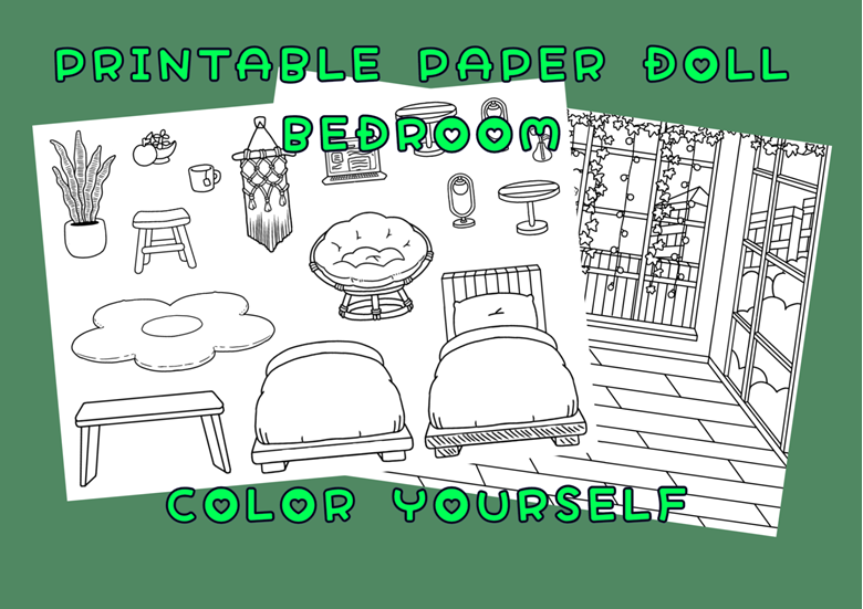 Wednesday Toca Boca Paper Doll / Quiet book pages / Printable