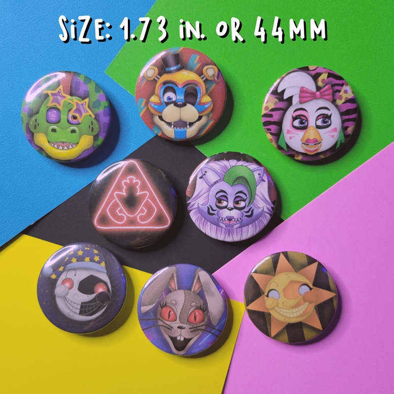 Five Nights at Freddy's Security Breach FNAF SB Button: 