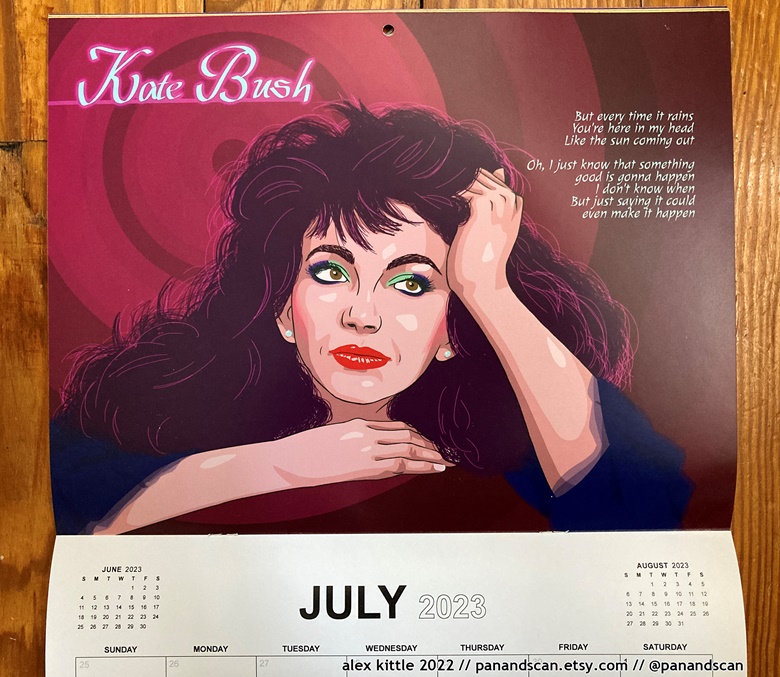 Ladies of the 80s Illustrated Wall Calendar Alex Kittle's Kofi Shop