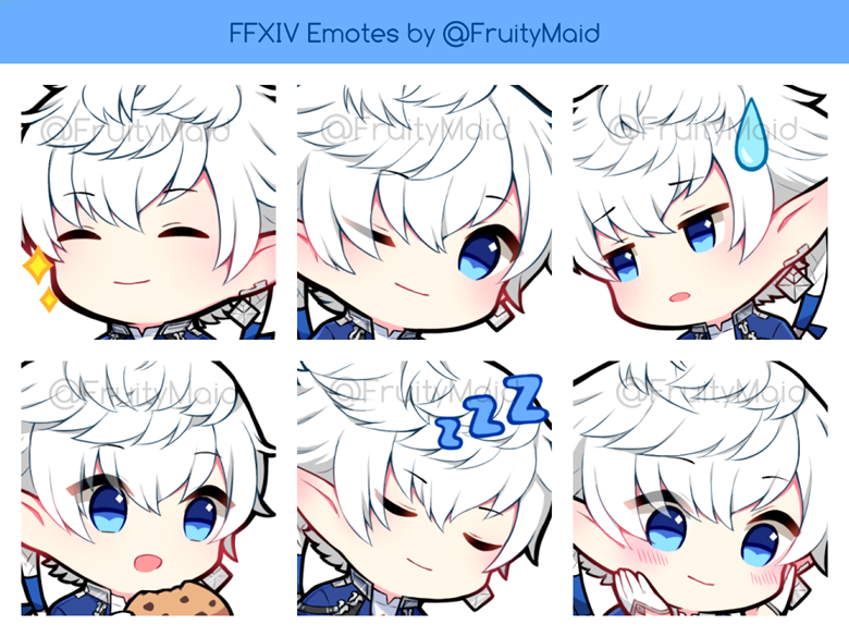 FFXIV Emote Set 7 Alphinaud Leveilleur - FruityMaid's Ko-fi Shop - Ko ...