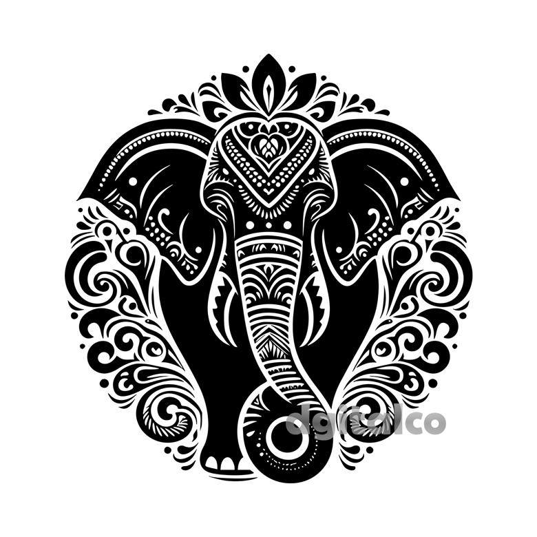 Indian Elephant Vector Art - Comprehensive Graphic Package - Dgitalco's ...