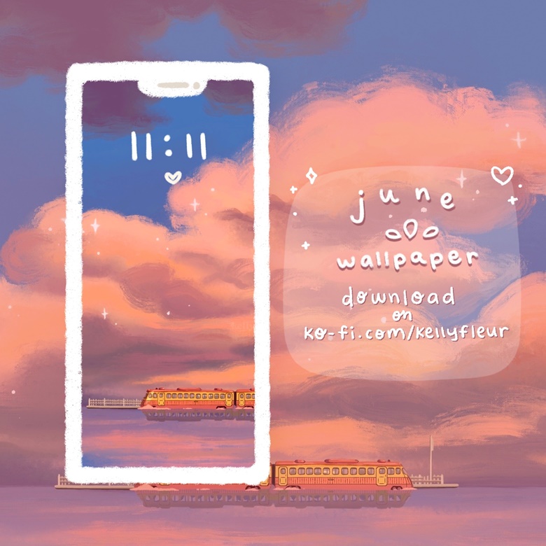 Free JUNE Desktop & Wallpaper – Pen & Paint