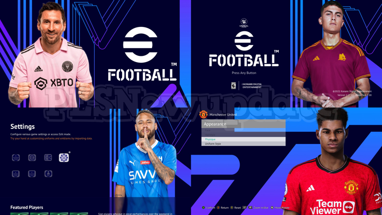 PES 2021 Menu FIFA 22 Dark Edition by PESNewupdate ~