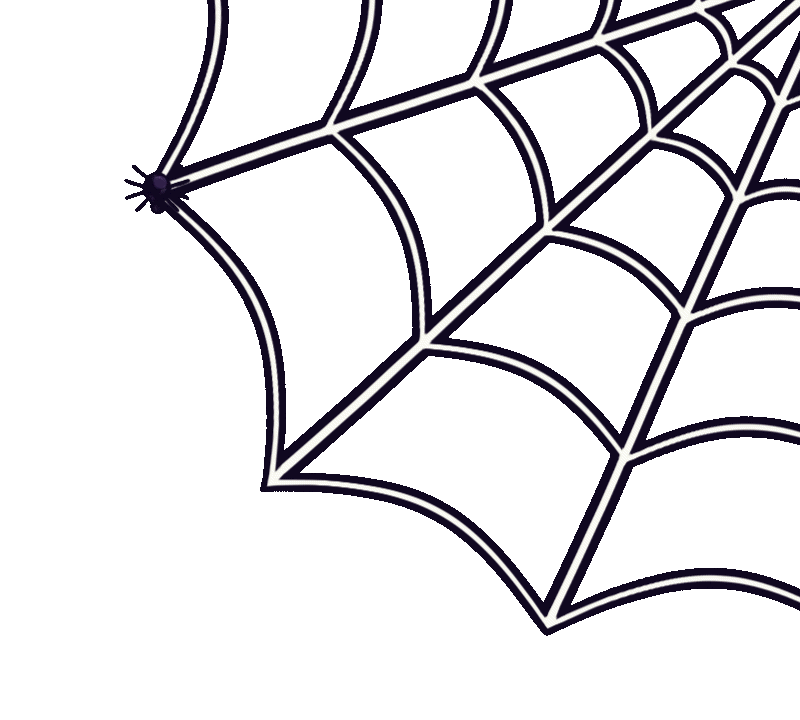 a gif of a spider web with a spider hanging from a thread