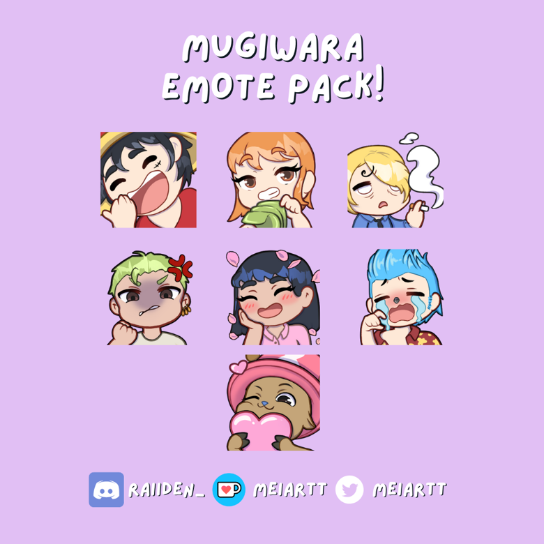 One Piece emote pack! - Mei-san's Ko-fi Shop - Ko-fi ️ Where creators ...