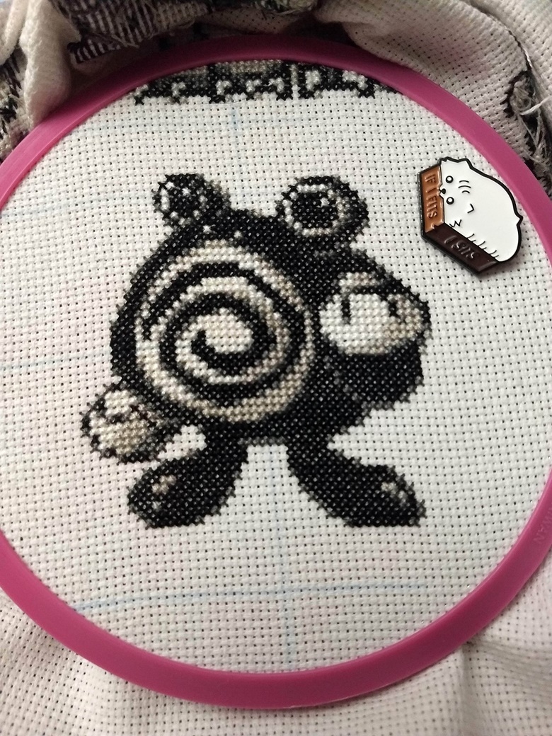 WIP] Pokedex tapestry update! 131/150 complete! : r/CrossStitch