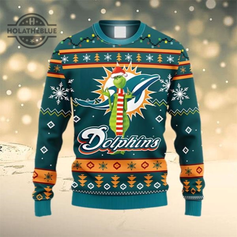 Miami dolphins clearance christmas jumper