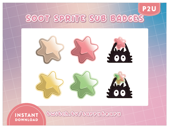 Candy Soot Sprite Sub/Bit Badges ~ For Twitch/ - sarrybeary's Ko-fi  Shop - Ko-fi ❤️ Where creators get support from fans through donations,  memberships, shop sales and more! The original 'Buy Me