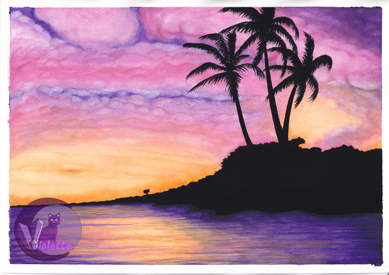 a4-painting-tropical-sunset-random-violette-s-ko-fi-shop-ko-fi