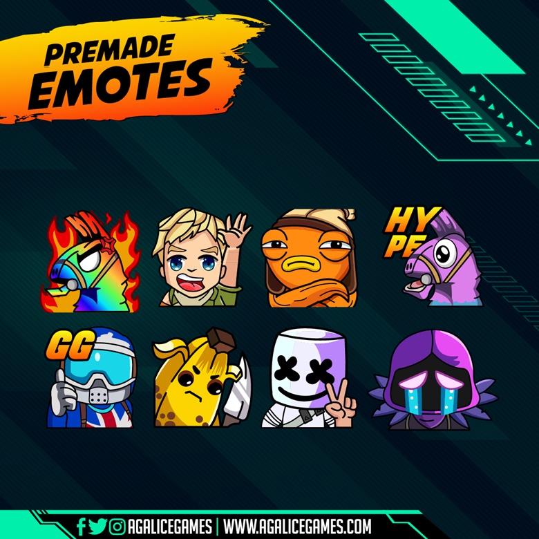 Fortnite emotes AGAliceGames's Kofi Shop Kofi ️ Where creators
