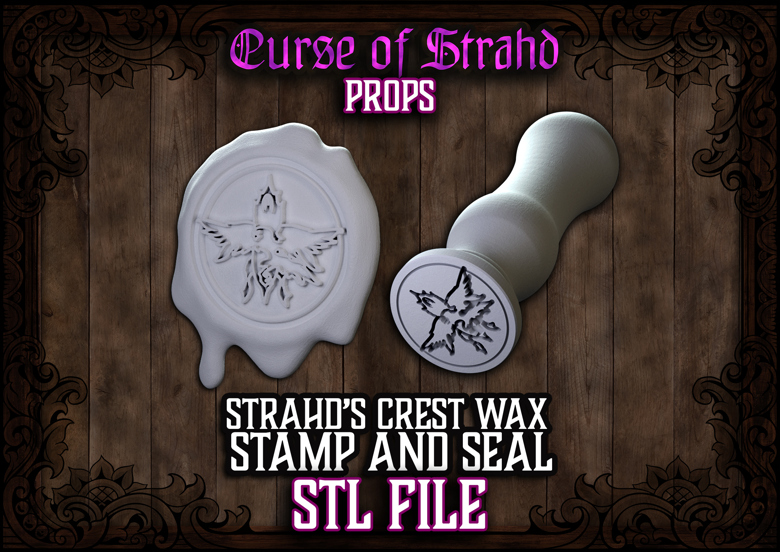 Curse of Strahd - Strahd's Family Crest Wax Seal and Stamp - STL FILES ...