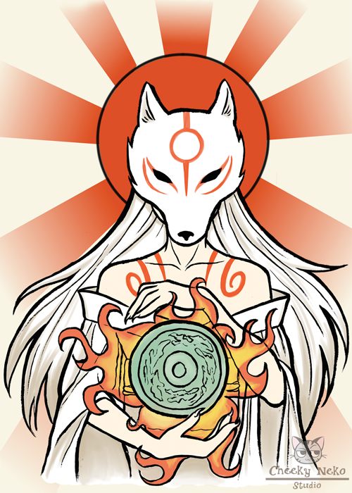 okami amaterasu human form - Google Search