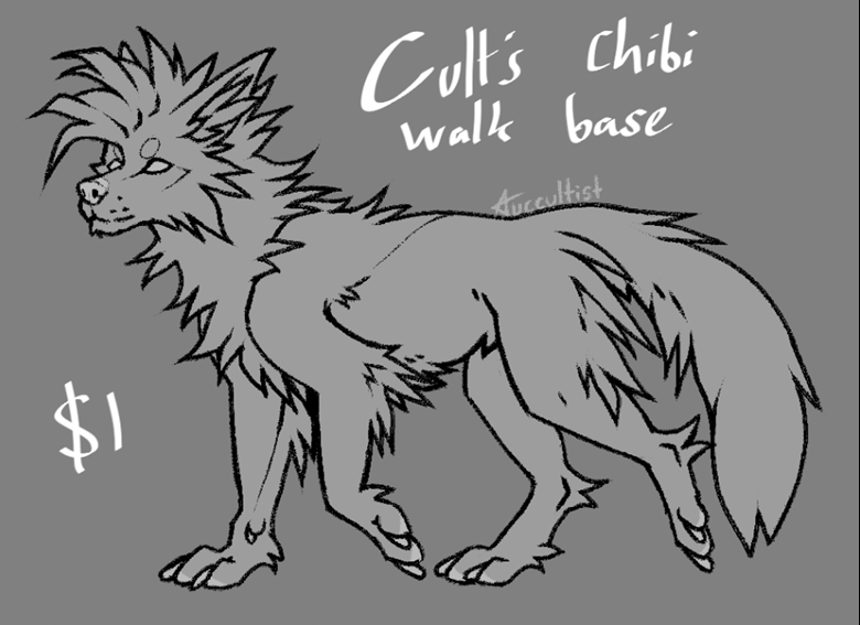 Canine Chibi Walk Base - Auccultist's Ko-fi Shop - Ko-fi ️ Where ...