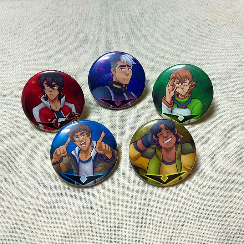 Voltron Pins/Keychains - Koko-Doodle's Ko-fi Shop - Ko-fi ️ Where ...