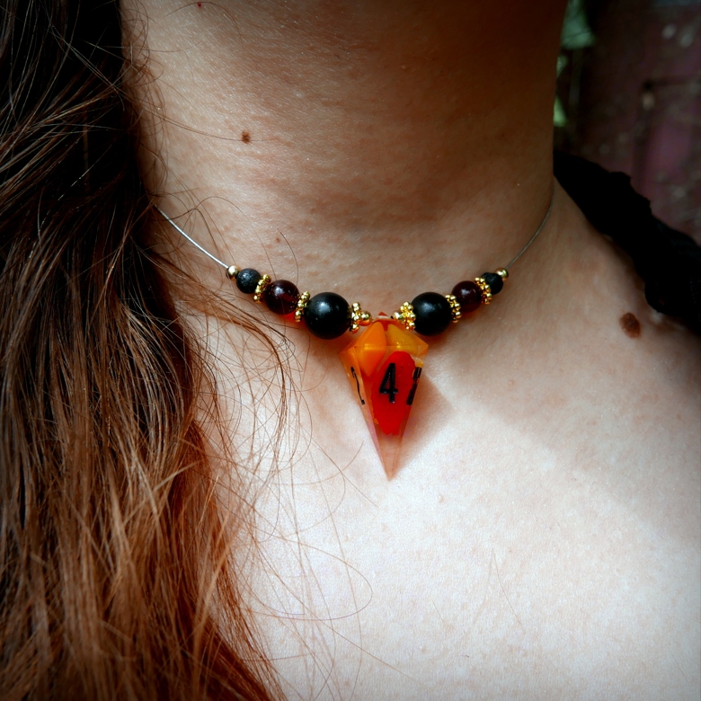 Necklaces with Handmade Dice - D4 Shard - Dicinabre's Ko-fi Shop - Ko ...