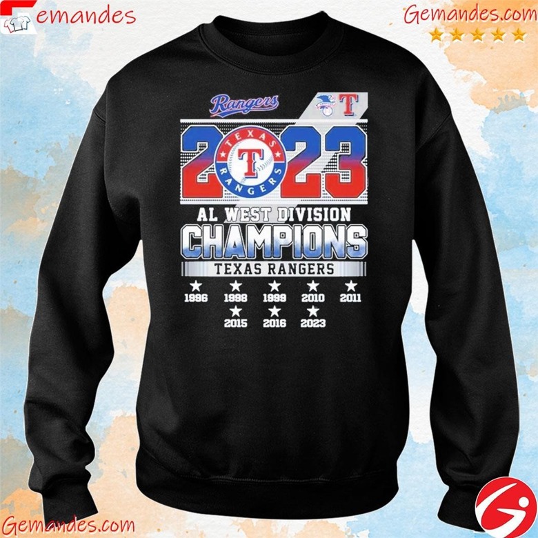 AL West Division Champions 2023 Texas Rangers shirt, hoodie