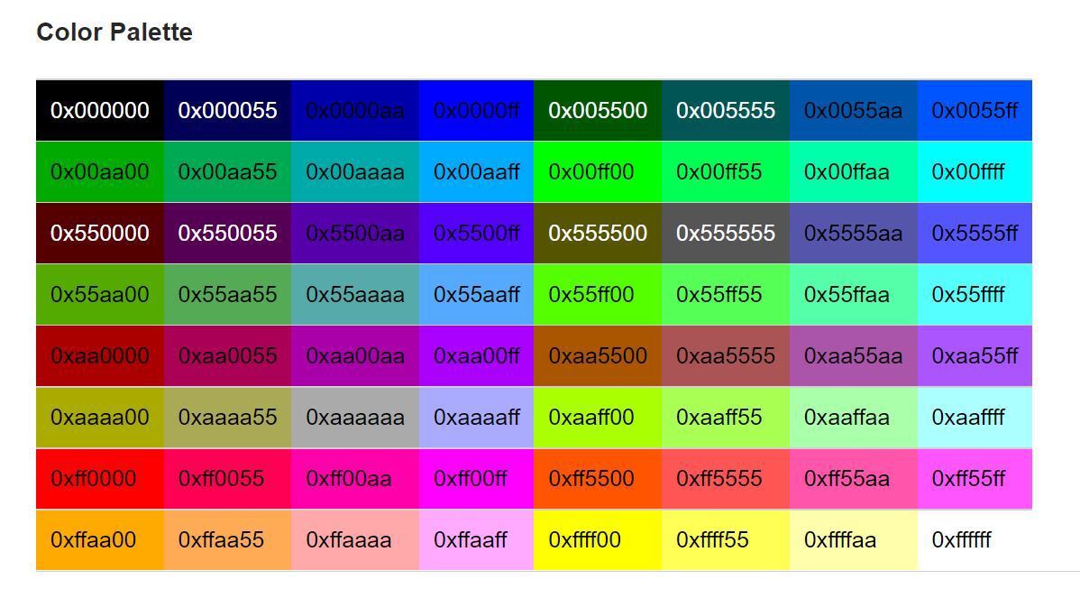 Color Settings –  Support