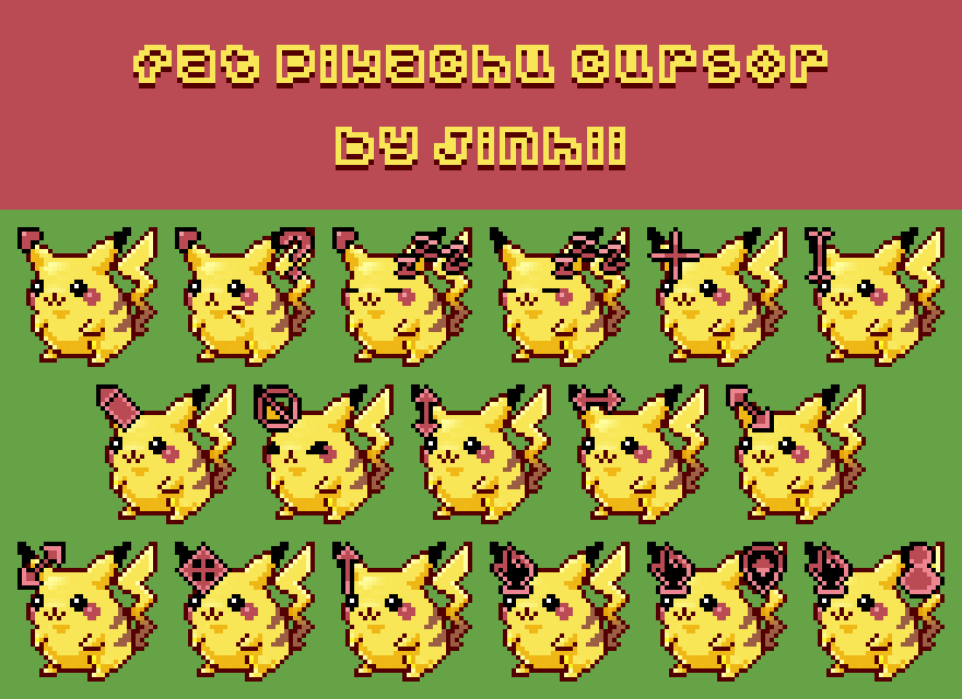 P2U Pikachu Cursor - Jinhii's Ko-fi Shop - Ko-fi ️ Where creators get ...