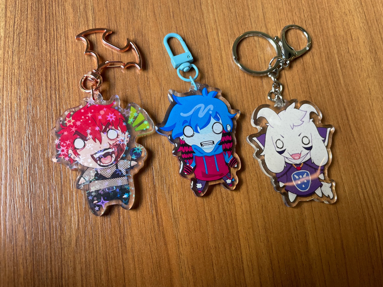 Commission Custom Anime Keychains 