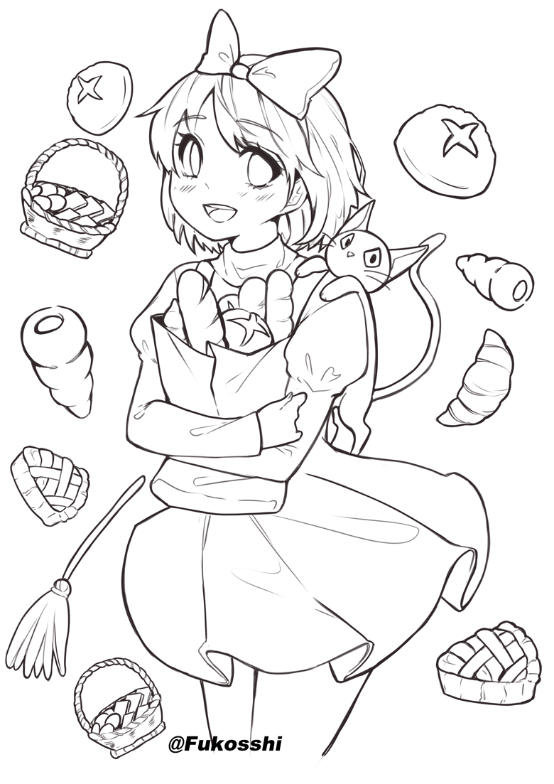 Anime Girl Coloring Pages Printable for Free Download