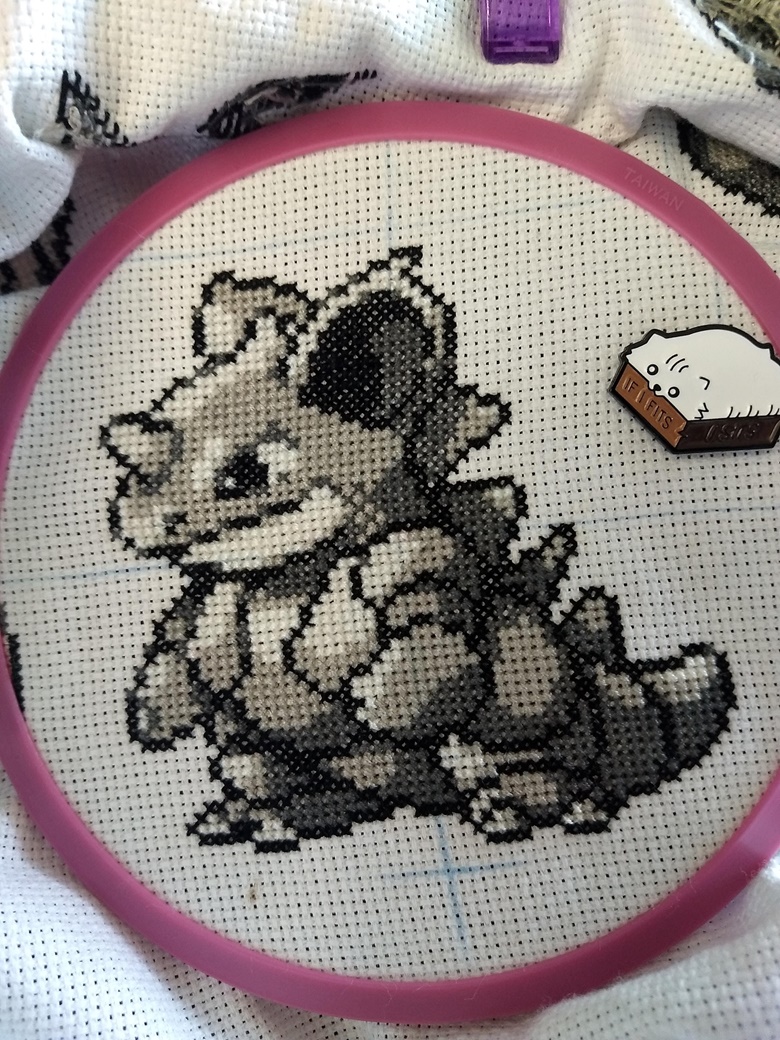 Mew & Mewtwo Pokemon Cross Stitch PDF Pattern 