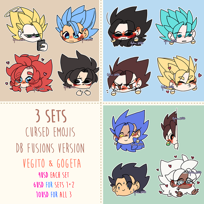 Cute Cursed Emojis - DB Fusions version (Full set) - RykunDSZ's Ko-fi Shop  - Ko-fi ❤️ Where creators get support from fans through donations,  memberships, shop sales and more! The original 'Buy