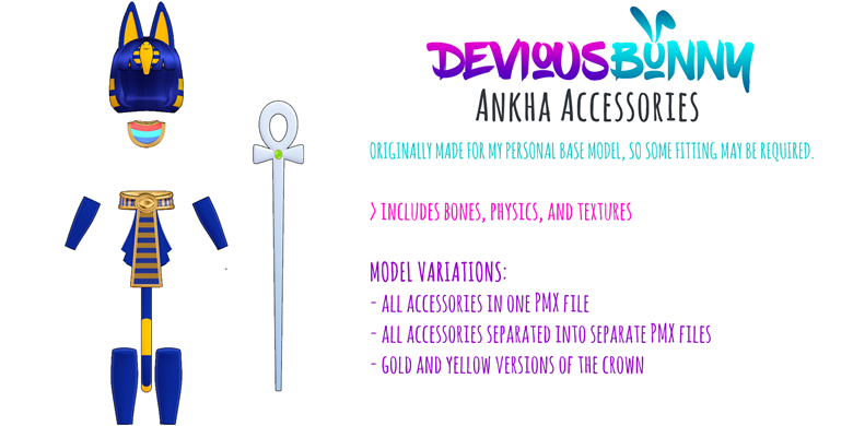 MMD DL】 Ankha Accessories - Devious Bunny's Ko-fi Shop - Ko-fi ❤️ Where creators get from fans through donations, memberships, shop sales more! The original 'Buy Me a Coffee' Page.