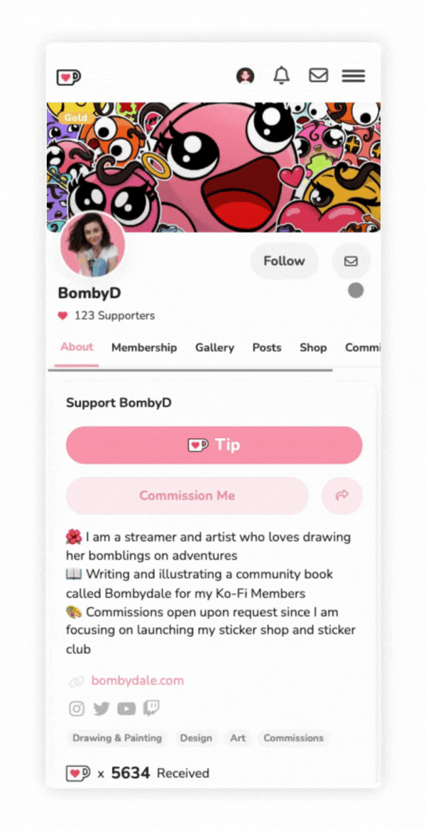 Cute GIFS -  - Ko-fi ❤️ Where creators get support from fans  through donations, memberships, shop sales and more! The original 'Buy Me a  Coffee' Page.