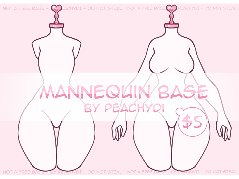 Mannequin Base - PeachyDi's Ko-fi Shop