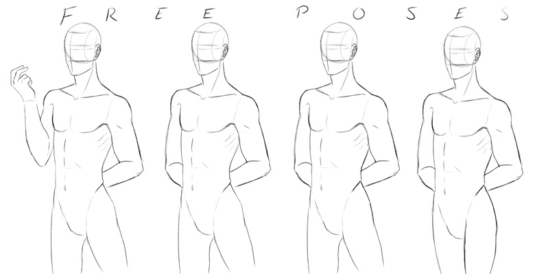 Male Anime Poses