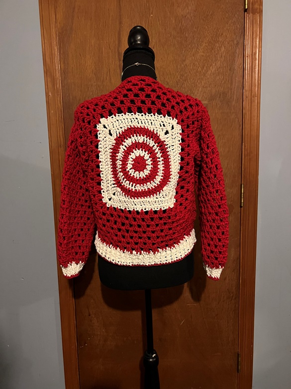 Target red cheap cardigan sweater