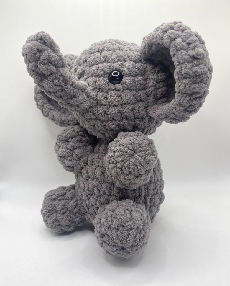 Handmade Customizable Crochet Elephant, gift, photo prop, decoration,  stuffed animal – Simply Yarn Co.