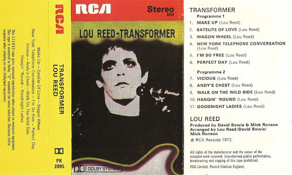 Lou Reed ‎– Transformer - Spindwyer World's Ko-fi Shop
