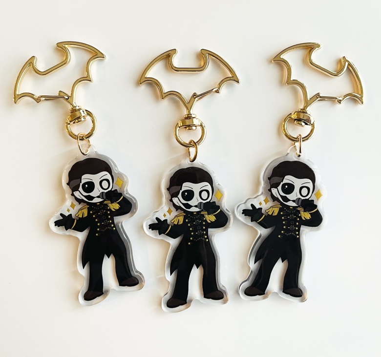 国内未入荷 DROP DEAD - Ghost Keyring Ghost '14 Keyring