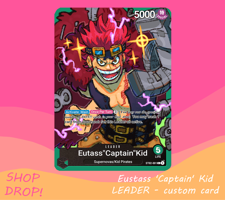 Custom Card Eustass Captain Kid / TCG / Character 