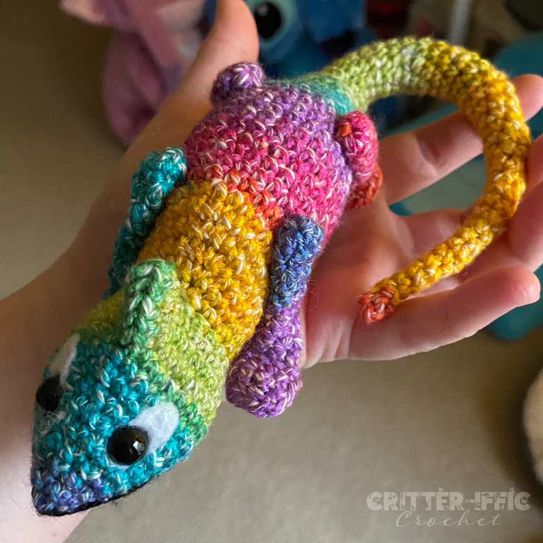 Clyde the Chameleon Amigurumi Crochet Pattern - Critteriffic Crochet's ...