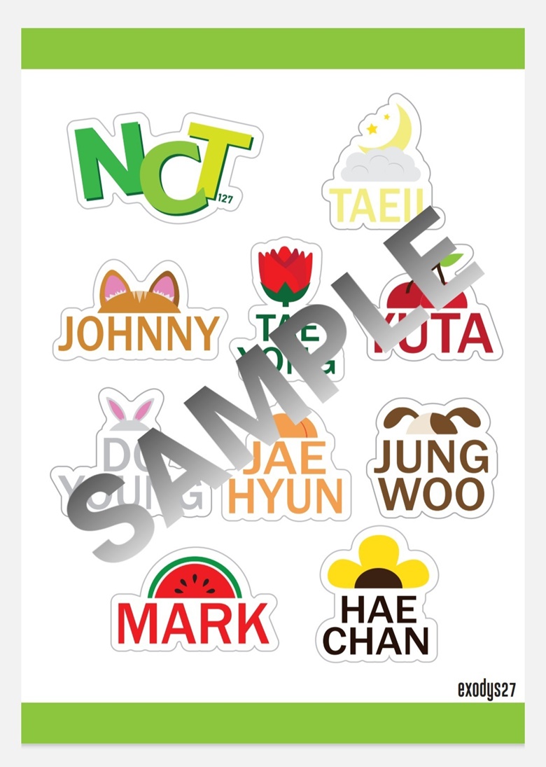 NCT 127 Stickers - Jen's Ko-fi Shop