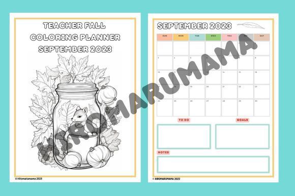 Teacher Coloring Planner