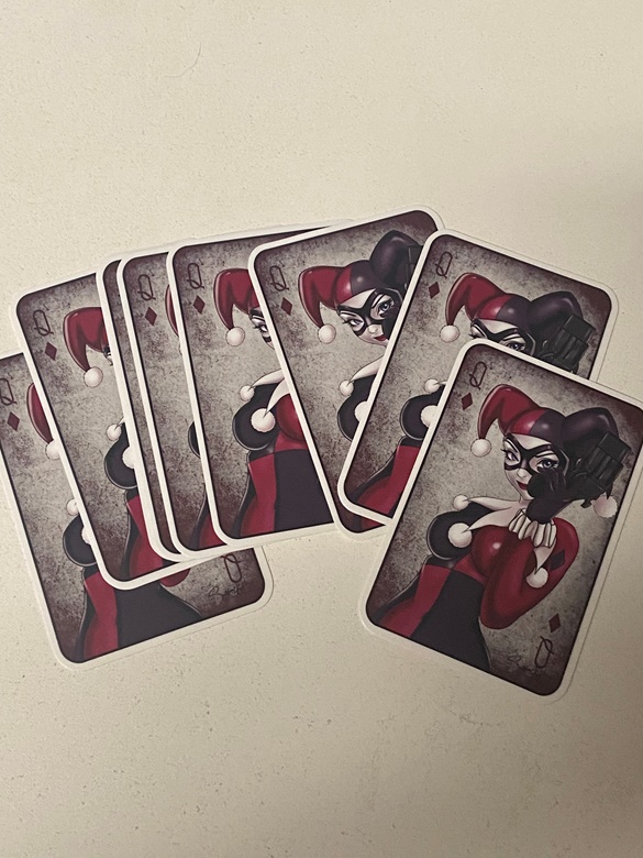 Harley Quinn Card Sticker By Sutton Kane Sutton Kane Art S Ko Fi Shop Ko Fi ️ Where Creators