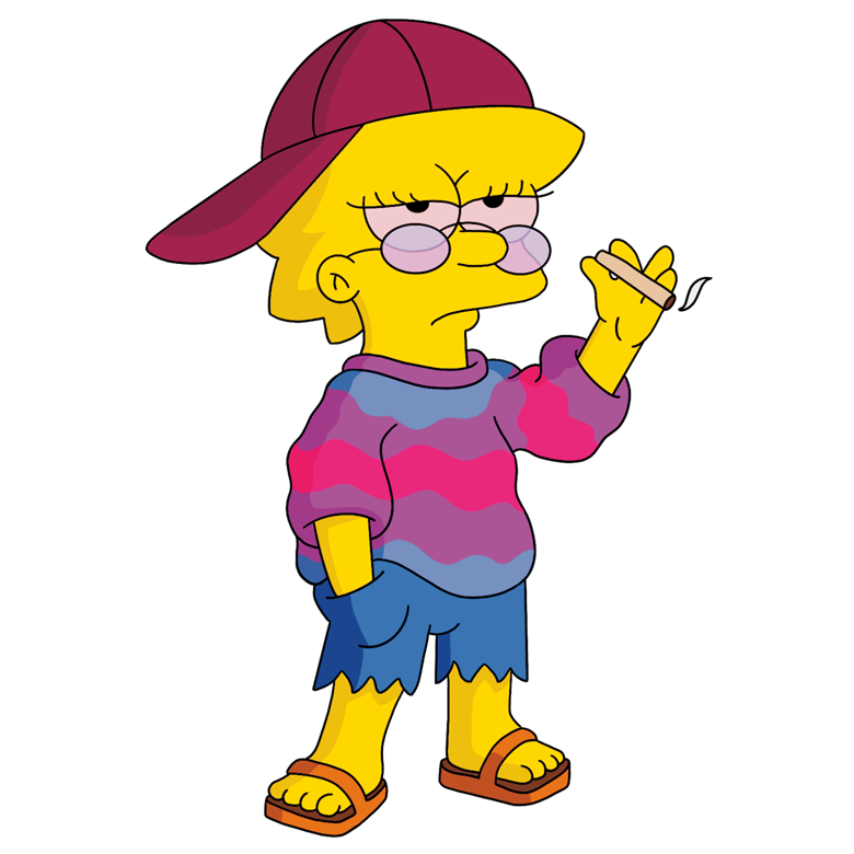 lisa simpson hippie shirt