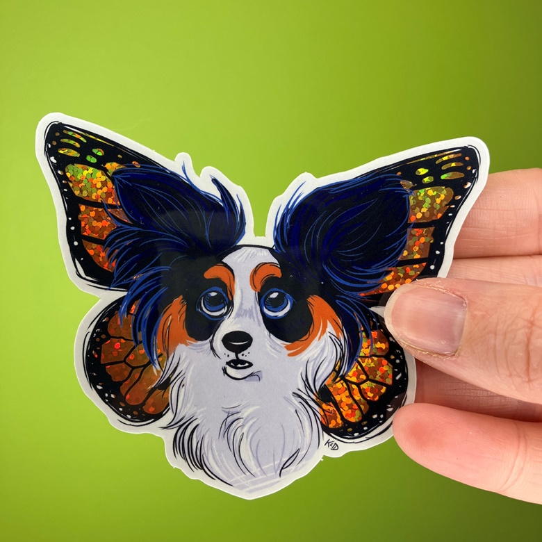 Sticker - Papillon Empereur - Netali_Julie's Ko-fi Shop