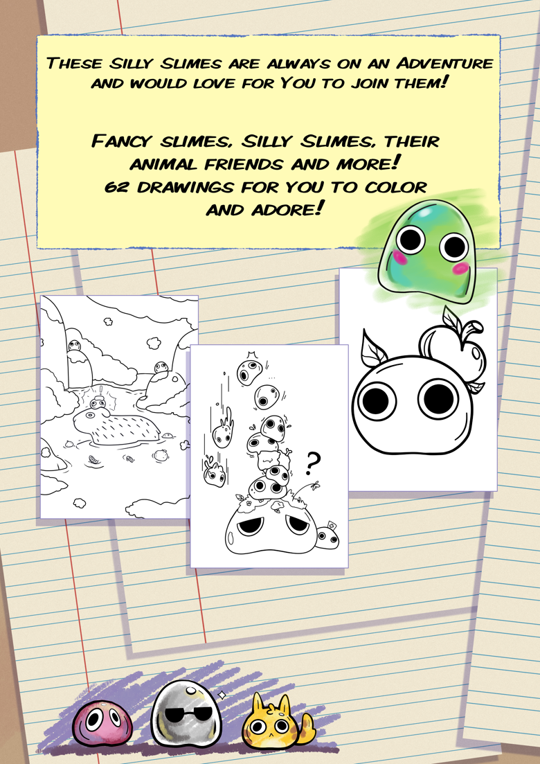 A Silly Slime Coloring Book PDF version - LibraGhost's Ko-fi Shop - Ko ...