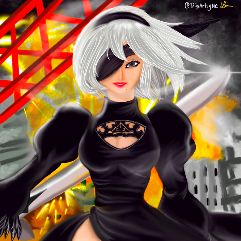 2B Fan Art NieR:Automata - Ko-fi ️ Where creators get support from fans ...