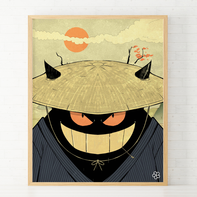 ネックレス・ペンダント EOU STUDIO TANGLE PLANT N4 Gengar Ukiyo-e Style - Hana Art's Ko-fi Shop