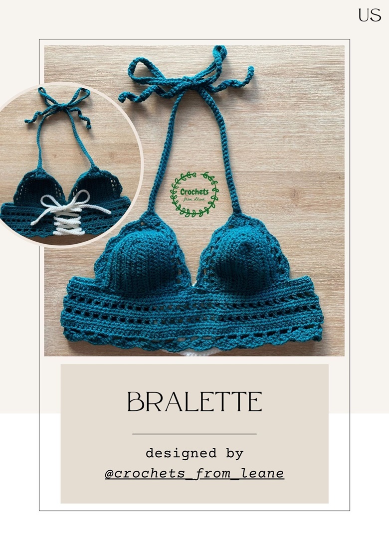 Crochet pattern - Bralette - Crochets from Leane's Ko-fi Shop - Ko-fi ❤️  Where creators get support from fans through donations, memberships, shop  sales and more! The original 'Buy Me a Coffee' Page.