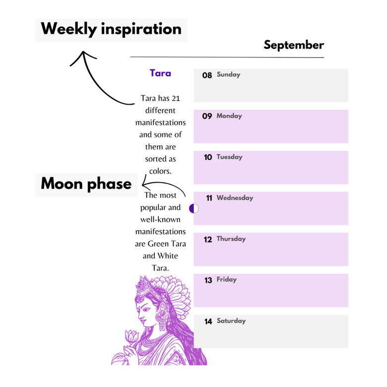 Weekly Planner 2024 - Santuário Lunar - Santuário Lunar - Tarot and  Witchcraft's Ko-fi Shop - Ko-fi ❤️ Where creators get support from fans  through donations, memberships, shop sales and more! The