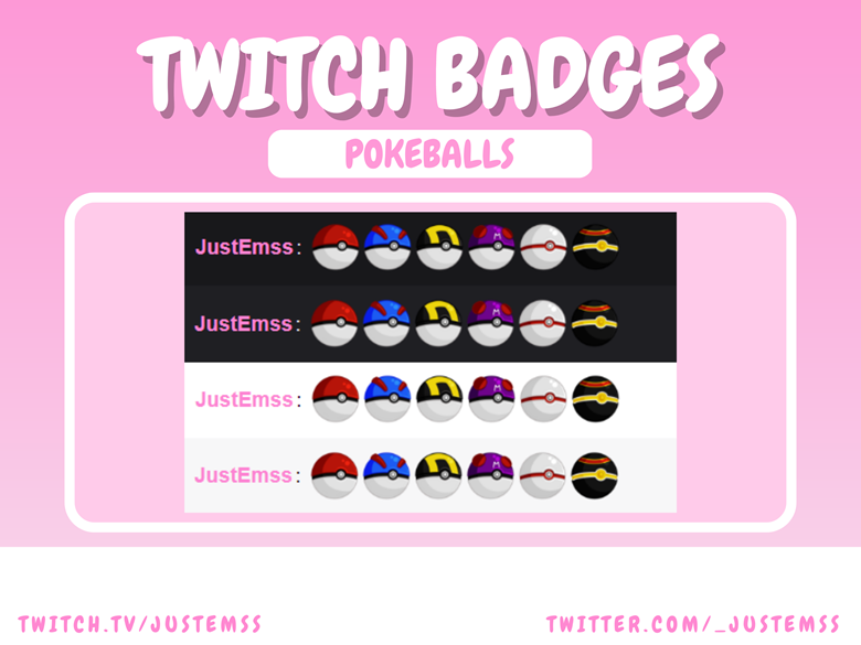 Poki Ball Sub Badges IPokeballsI Twitch Sub Badges -  Portugal